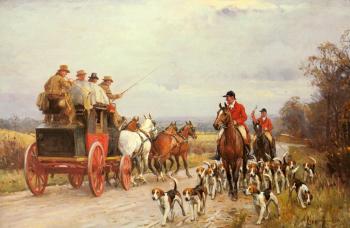 約翰 桑德森 維爾玆 A Hunt Passing a Coach 約翰 桑德森 維爾玆 A Hunt Passing a Coach